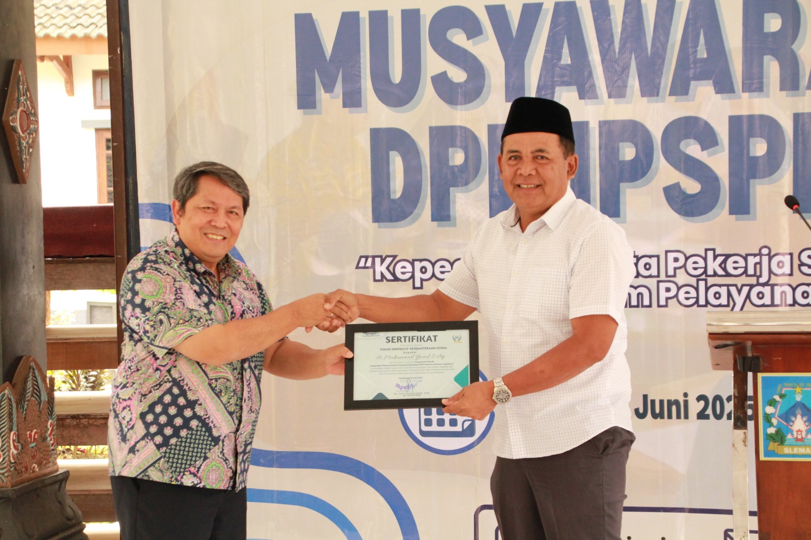 Musda IPSPI DIY 2025 Kukuhkan Kepemimpinan Baru, Perkuat Peran Pekerja Sosial