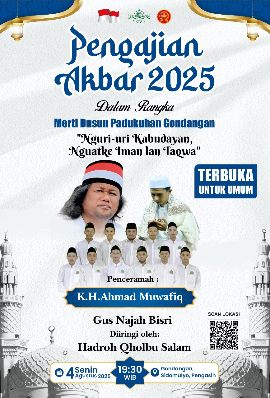 Gondangan Gelar Pengajian Akbar 2025, Perkuat Iman dan Lestarikan Budaya
