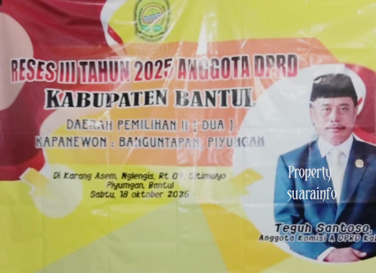 Teguh Santoso Serap Aspirasi Warga Piyungan Bantul