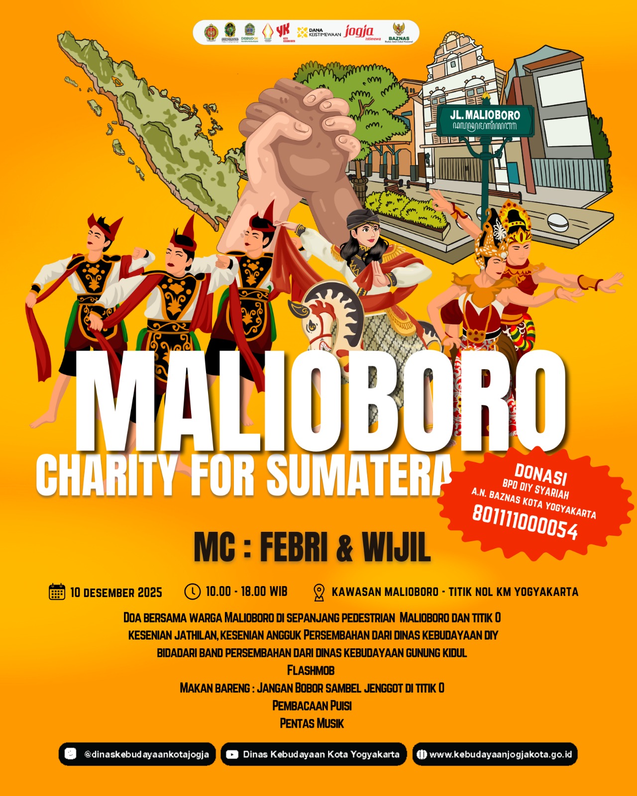 Yogyakarta Wujudkan Kepedulian’Malioboro Charity for Sumatera