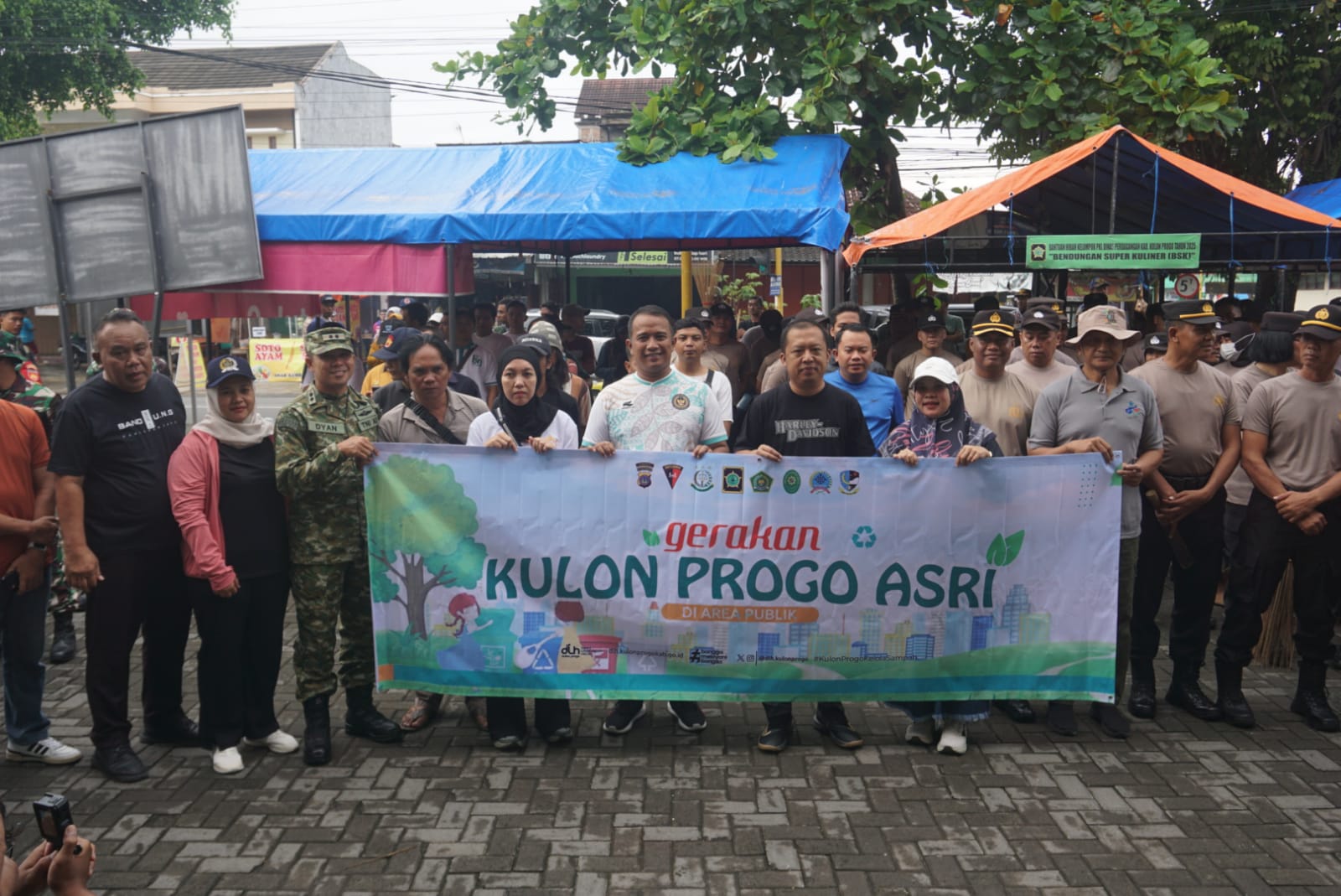 Dandim Kulon Progo Pimpin Gerakan ASRI, di Pasar Bendungan