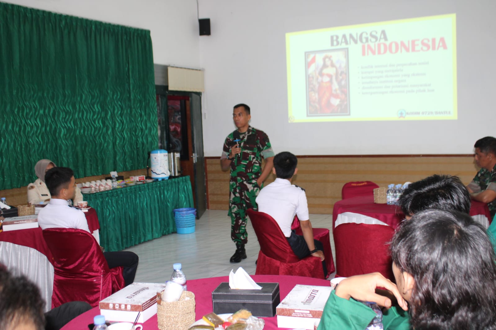 Dandim Bantul Tegaskan Wawasan Kebangsaan Dialog Mahasiswa