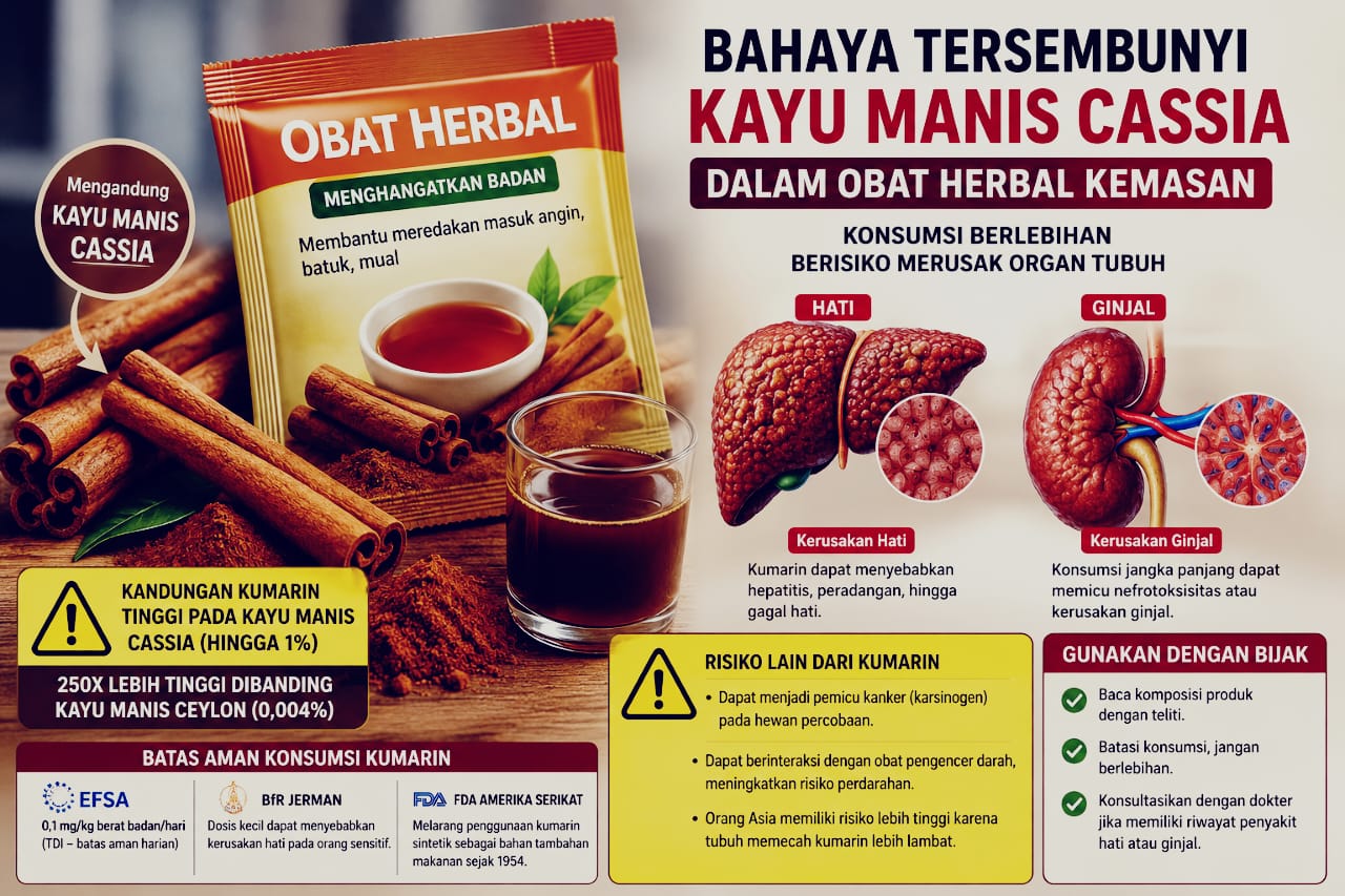 Bahaya Kayu Manis Cassia dalam Obat Herbal Kemasan