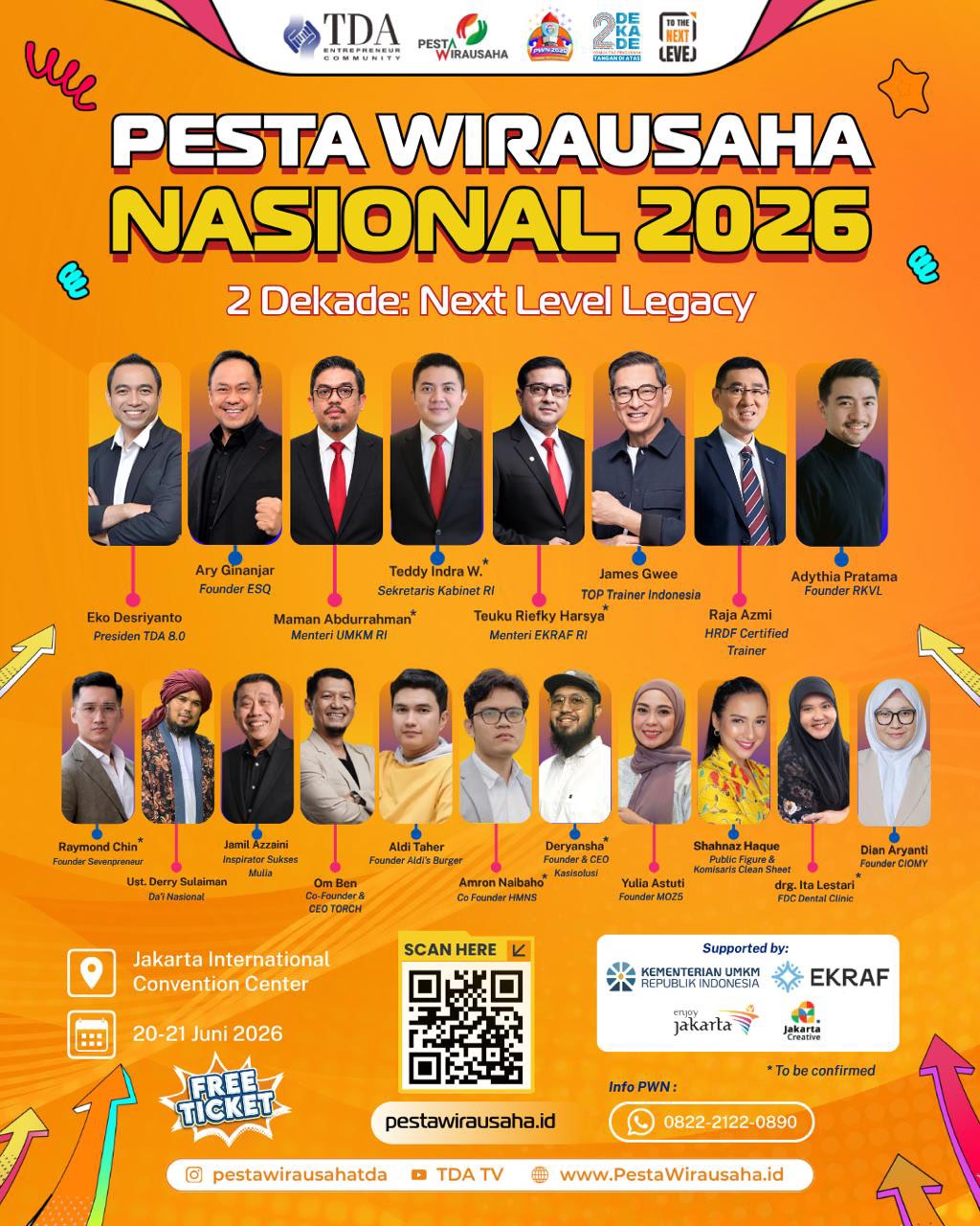 Pesta Wirausaha Nasional 2026 Siap Hadir di Jakarta