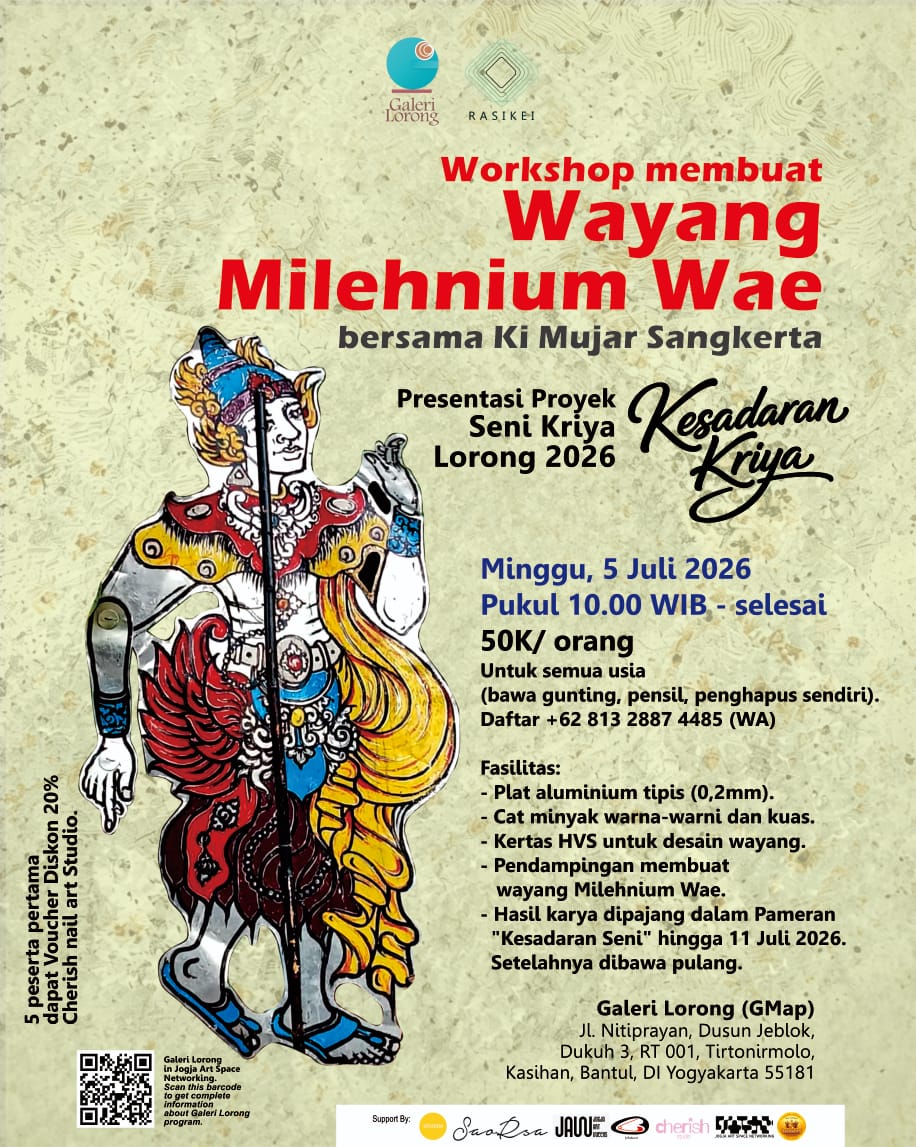 Workshop Wayang Milehnium Wae Digelar di Galeri Lorong Bantul