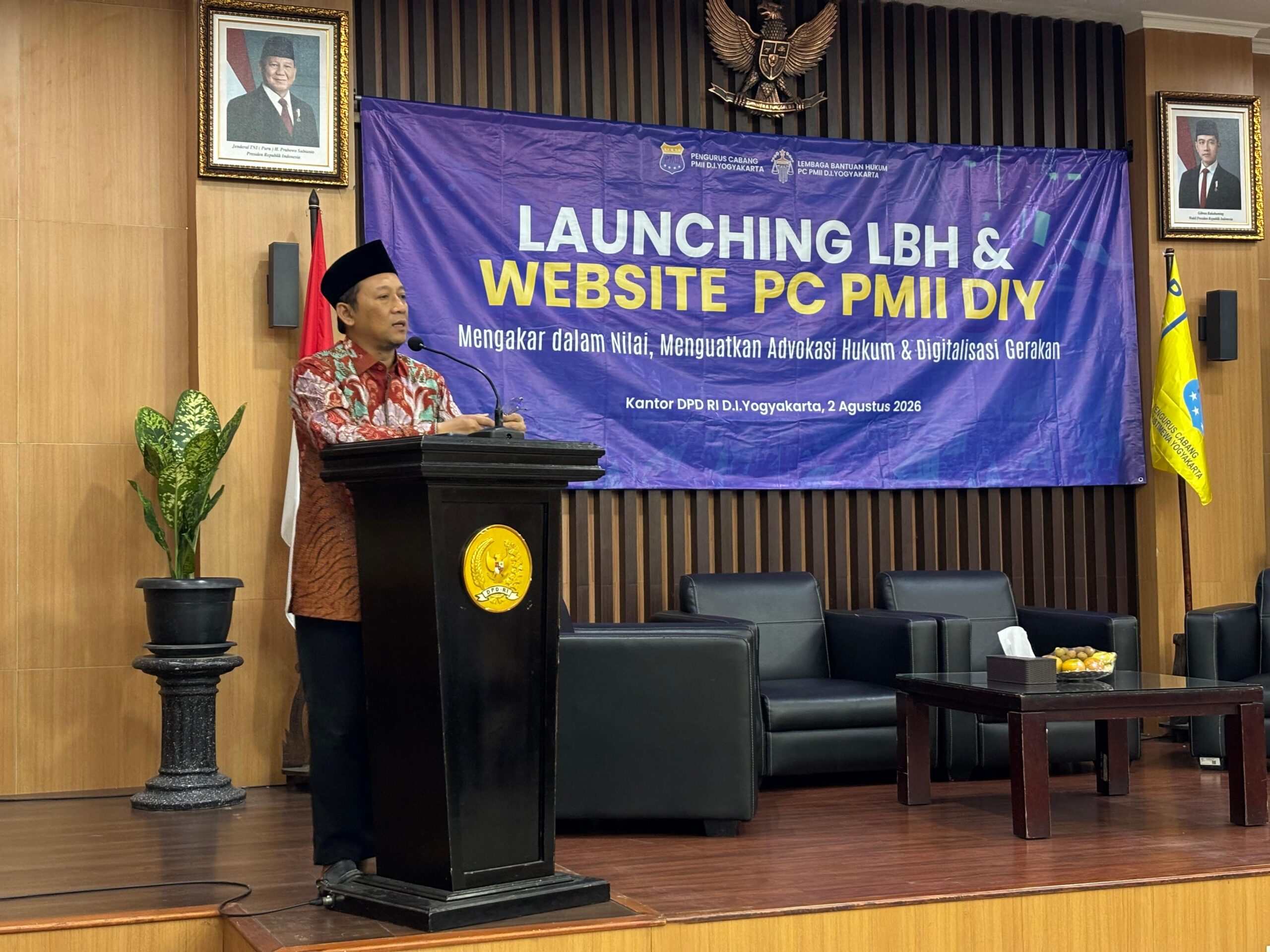 LBH PMII DIY Diluncurkan, Gus Hilmy Dorong Advokasi Digital