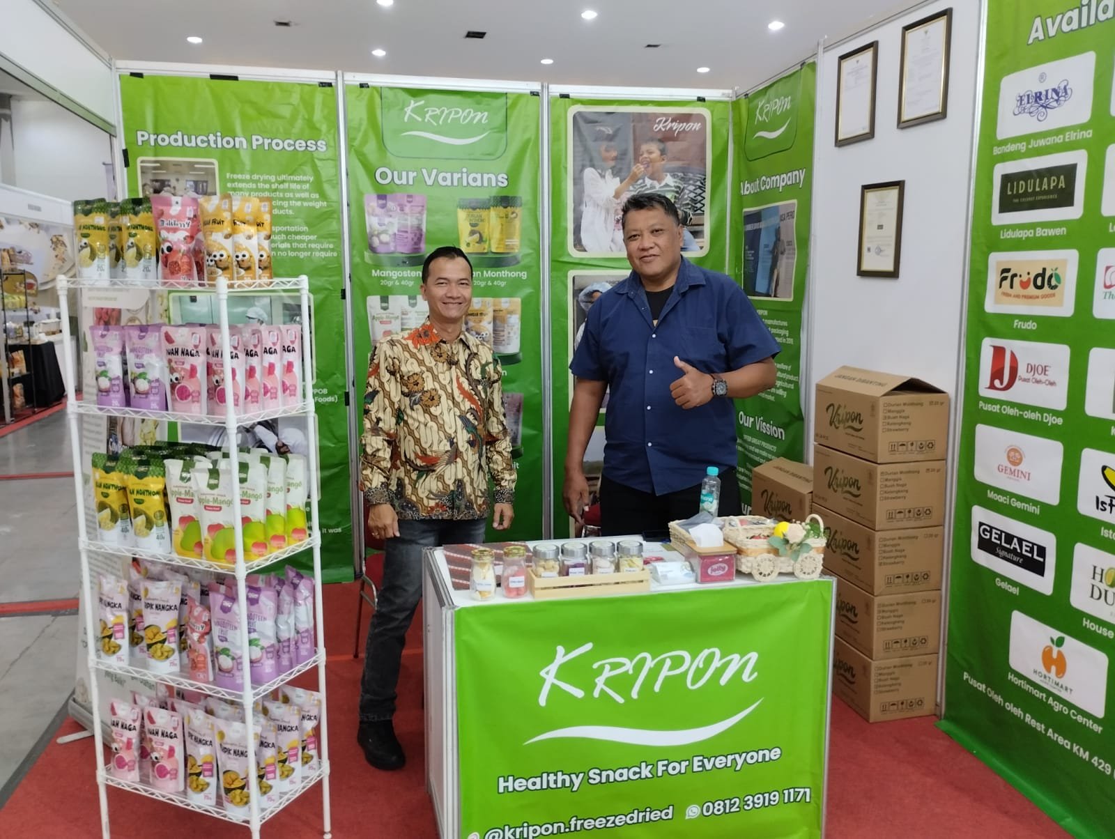 Kripon Pamer Buah Kering di JIFHEX 2026